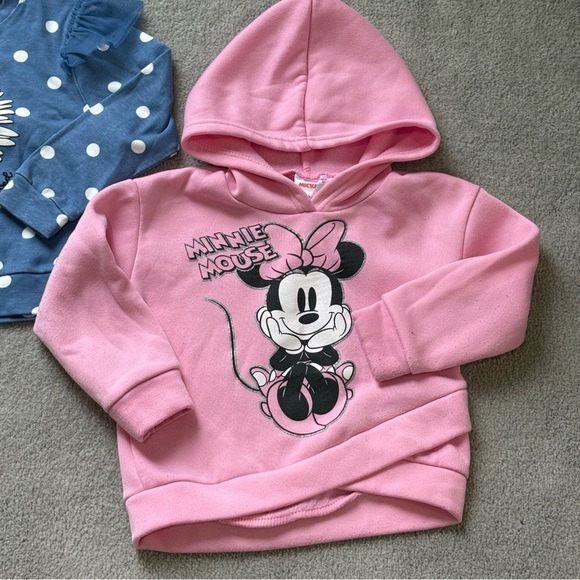 Toddler Girl 2-Piece Sweatshirt Set Size 4T Minnie Mouse & Limited Too Pullover - Picture 6 of 9